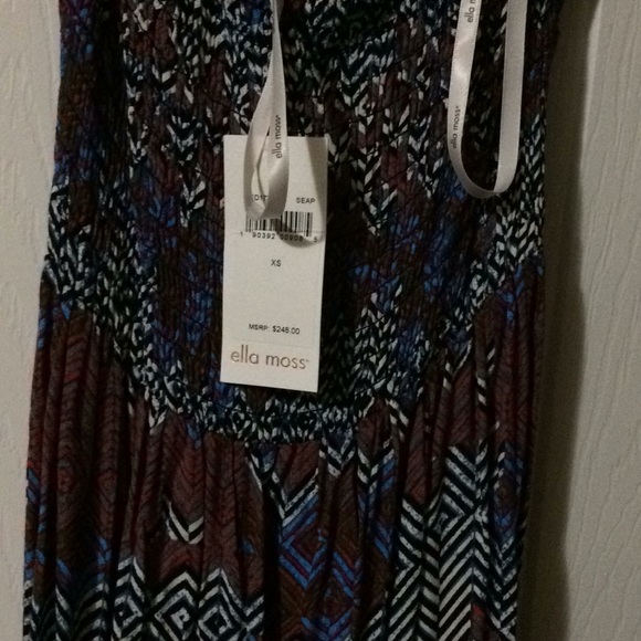 Ella Moss Kaliso Halter Dress In Seaport - Picture 4 of 7